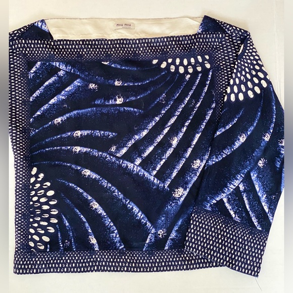 Miu Miu cropped top 100% silk - Picture 6 of 12